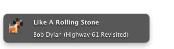 Growl notification of the new song
